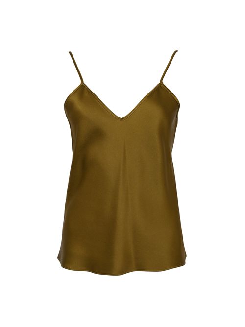 Top sottoveste MSEONDE in envers satin di viscosa Verde oliva MAX MARA STUDIO | 2616161023600056